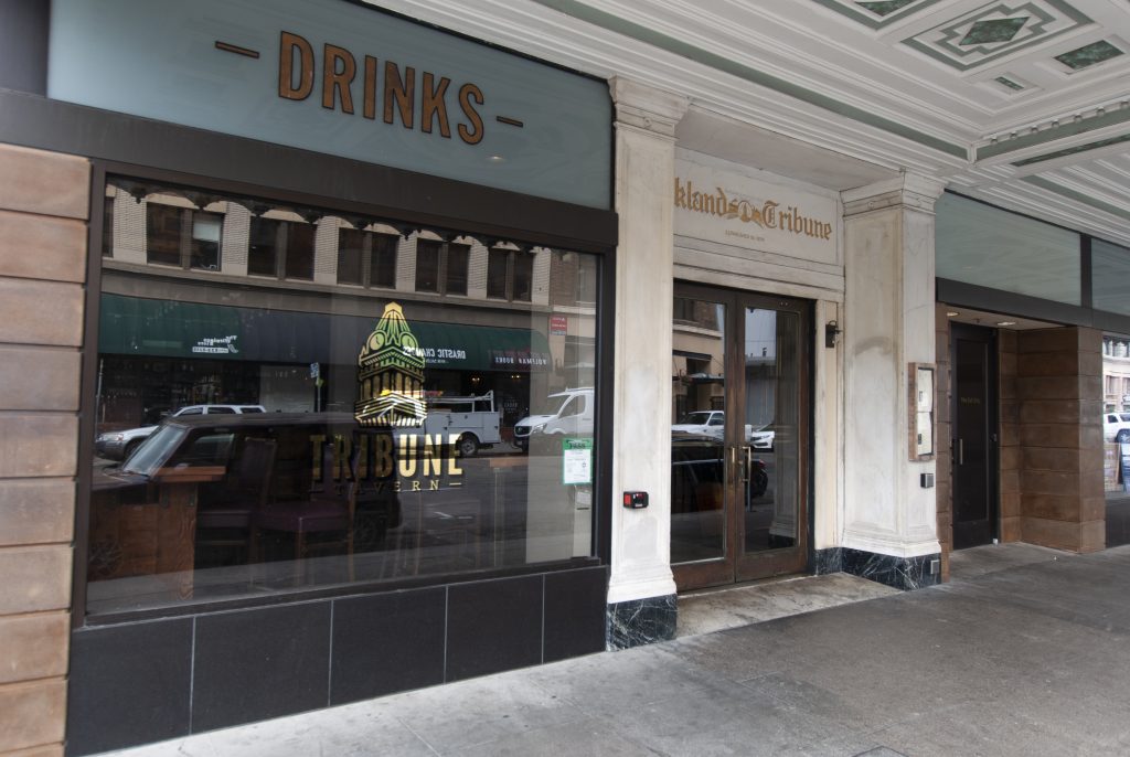 Exterior of the Tribune Tavern. Photo by Scott Morris.