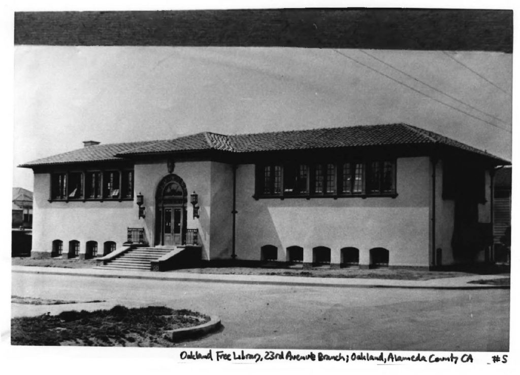 The Miller Avenue library. National Park Service photo.