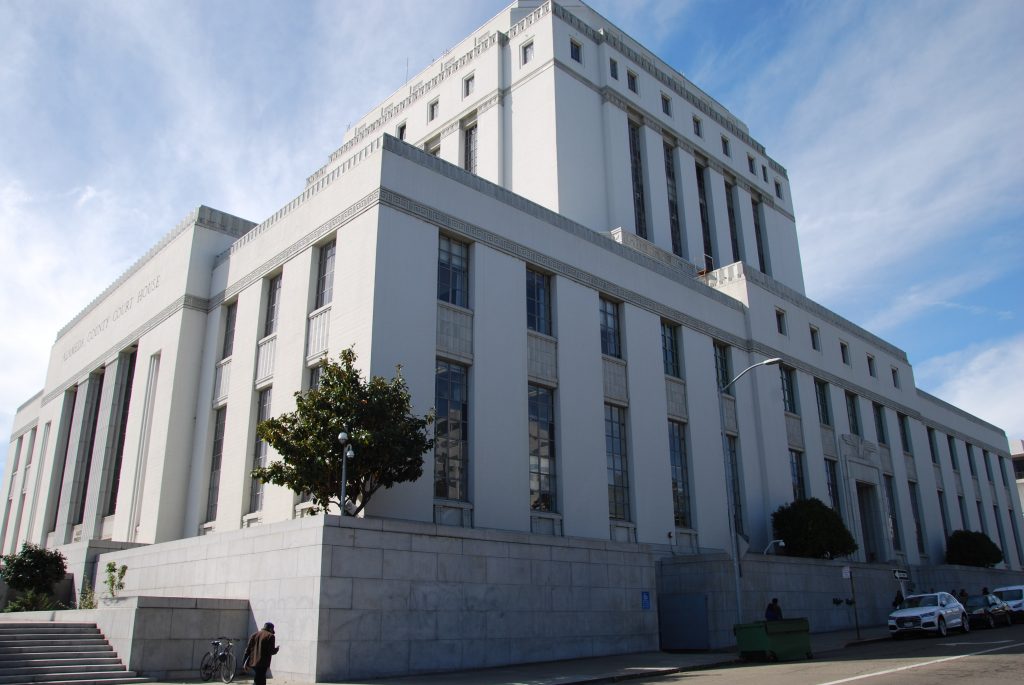 The Rene C. Davidson Alameda County courthouse in Oakland. Photo by Scott Morris.