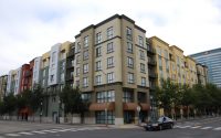 Apartment buildings in downtown Oakland. Photo by Scott Morris.